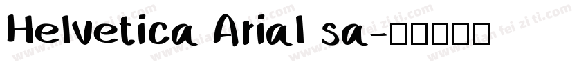 Helvetica Arial sa字体转换